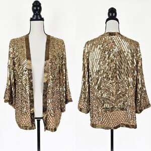 NWT Spell Stardust Sequin Beaded Embellished Jacket